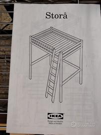Letto a soppalco una piazza e mezzo IKEA Storå 