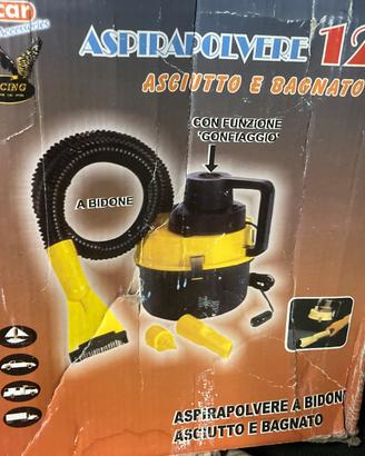 Mini bidone aspirapolvere 12 volt