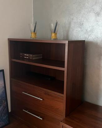 Mobile arredamento effetto noce IKEA