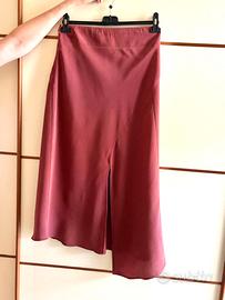 Gonna longuette con spacco