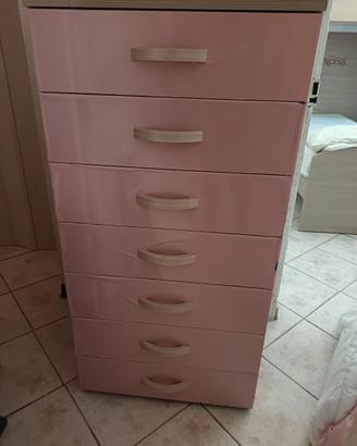 Cassettiera settimanale in legno