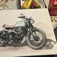 Stampa su su Tela (moto d epoca)