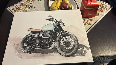Stampa su su Tela (moto d epoca)