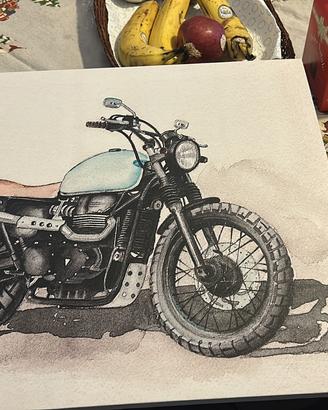 Stampa su su Tela (moto d epoca)