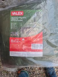 VALEX telo occhiellato pesante in polietilene 8x12