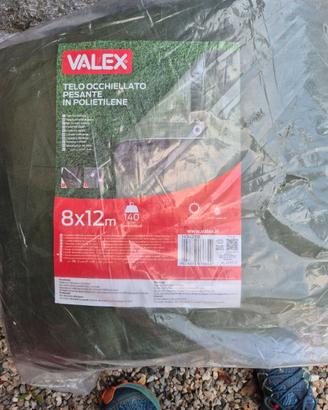 VALEX telo occhiellato pesante in polietilene 8x12