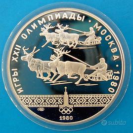 URSS ONCIA 33,30g GIOCHI OLIMPICI 1980 CORSA SLITT
