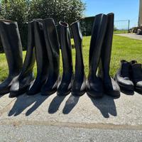 Stivali da equitazione in gomma neri