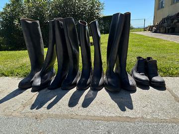 Stivali da equitazione in gomma neri