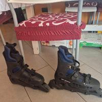 Rollerblade con ginocchiere e para gomiti