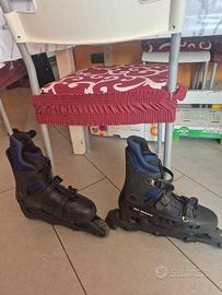 Rollerblade con ginocchiere e para gomiti