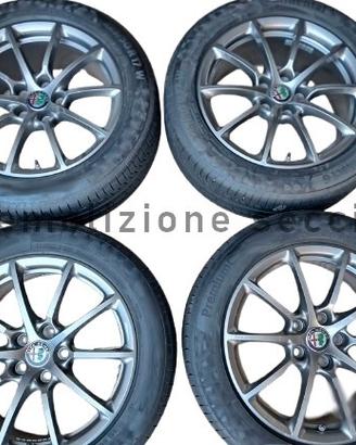 04 Cerchi E GOMME alfa stelvio giulia 17 p ORIGINA