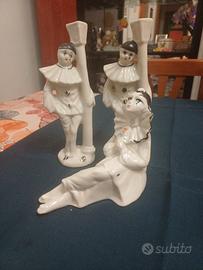 Tris statuette Pierrot