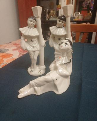 Tris statuette Pierrot