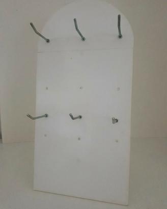 Espositore plexiglas 6 ganci dimensione 20x20x40cm