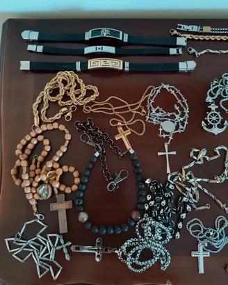 Lotto Bigiotteria Uomo Orologi e Bracciali