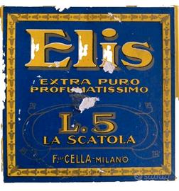 Antica scatolina Cartone L.5 F.Lli Cella Milano El