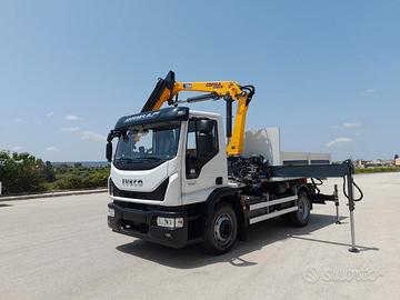 IVECO EUROCARGO 140-280 SCARRABILE GRU COPMA 130A