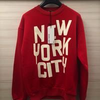 Felpa Jeremy Jean rossa con stampa “New York”.