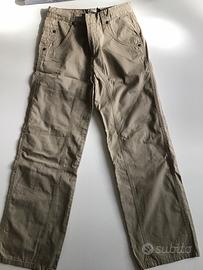 Pantaloni estivi comodi bambino 10/11 anni beije