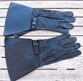 Guanti vintage cuoio motociclisti P.S./CC anni '60