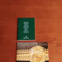 ROLEX , Libretto istruzioni/ Certificato cronometr