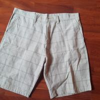 Pantaloncino uomo corti panna a scacchi