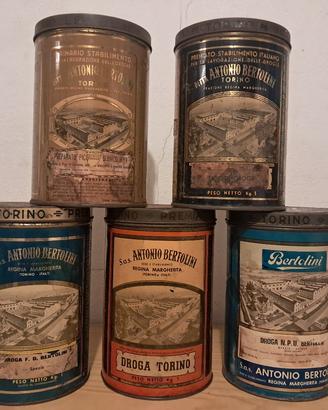 Bertolini scatole latta vintage