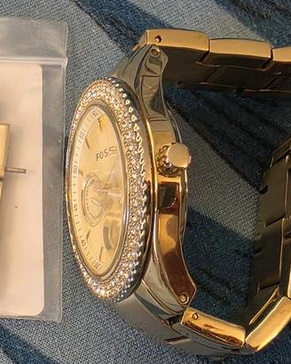 Orologio Fossil ES3101 Donna Oro e Cristalli