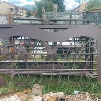 Cancello scorrevole in ferro 2 pezzi