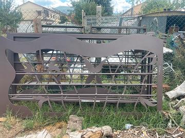 Cancello scorrevole in ferro 2 pezzi