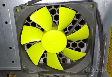Ventola Giallo Fluo da 12V per PC