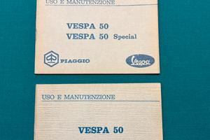 Libretti uso manutenzion vespa 50 50 Special nuovi