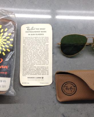 Ray Ban degli anni 70 nuovi