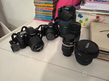 fotocamere nikon + obiettivi 