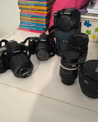 fotocamere nikon + obiettivi 