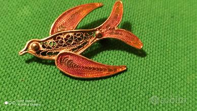 lotto 5 spille in filigrana e un anello