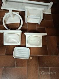 accessori bagno in rattan