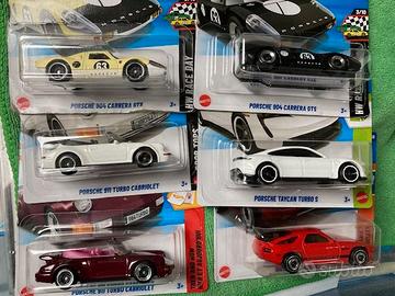 Hot Wheels Lotto nr. 6 Porsche modelli vari