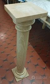 Colonna in travertino anni '70 - beige