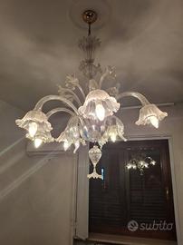 lampadario in cristallo di murano