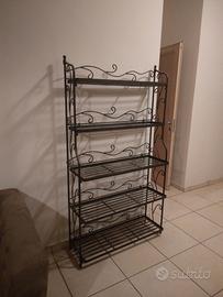 scaffale in ferro battuto 