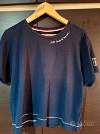 T-shirt blu scuro EA7 Emporio Armani 100% cotone