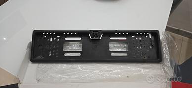 porta targa con led e telecamera