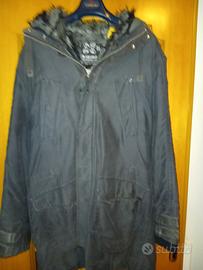 Cappotto Energie imbottito con pelliccia taglia XL