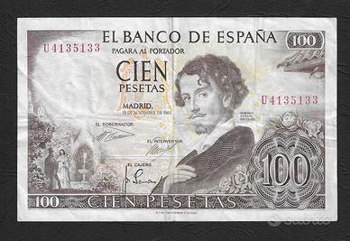 Spagna - banconota circolata da 100 Pesetas P-150a