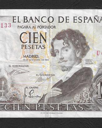Spagna - banconota circolata da 100 Pesetas P-150a