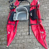 Pontoon Belly Boat Fish Cat e motore elettrico