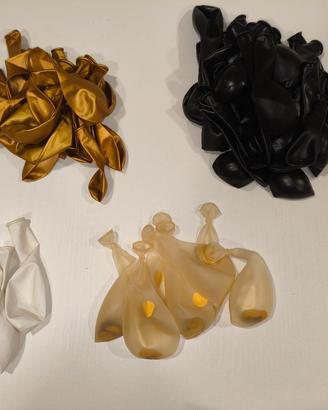 Kit decorazioni per feste a tema oro e nero
