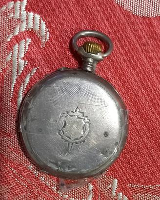 Orologio  da taschino in argento  Remontoir